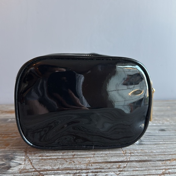 Tory Burch Black Patent Leather Small Cosmetic Case - Picture 2 of 6